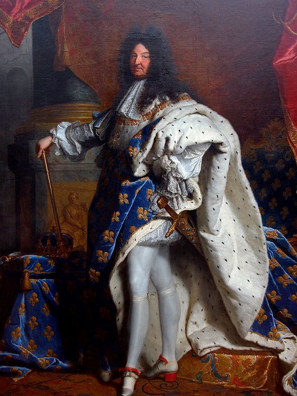 Paris Louvre Painting 1701 Hyacinthe Rigaud - Louis XIV King of France 